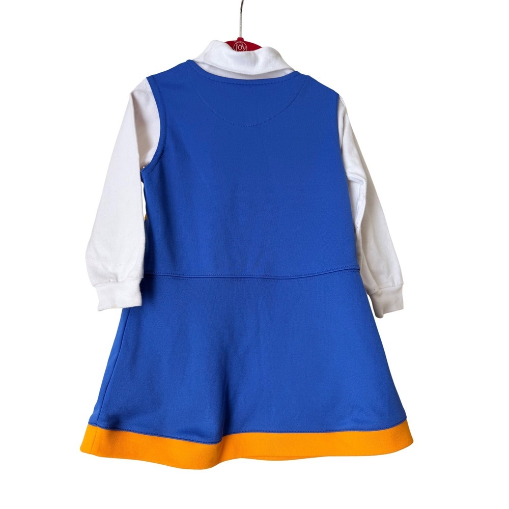 Adidas UCLA Bruins Cheerleader Outfit Toddler 3T Blue Gold Dress Turtleneck Set - Picture 3 of 6